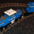 lokomotiva ervek s vagonem na sypk materily - vlastn nvrh